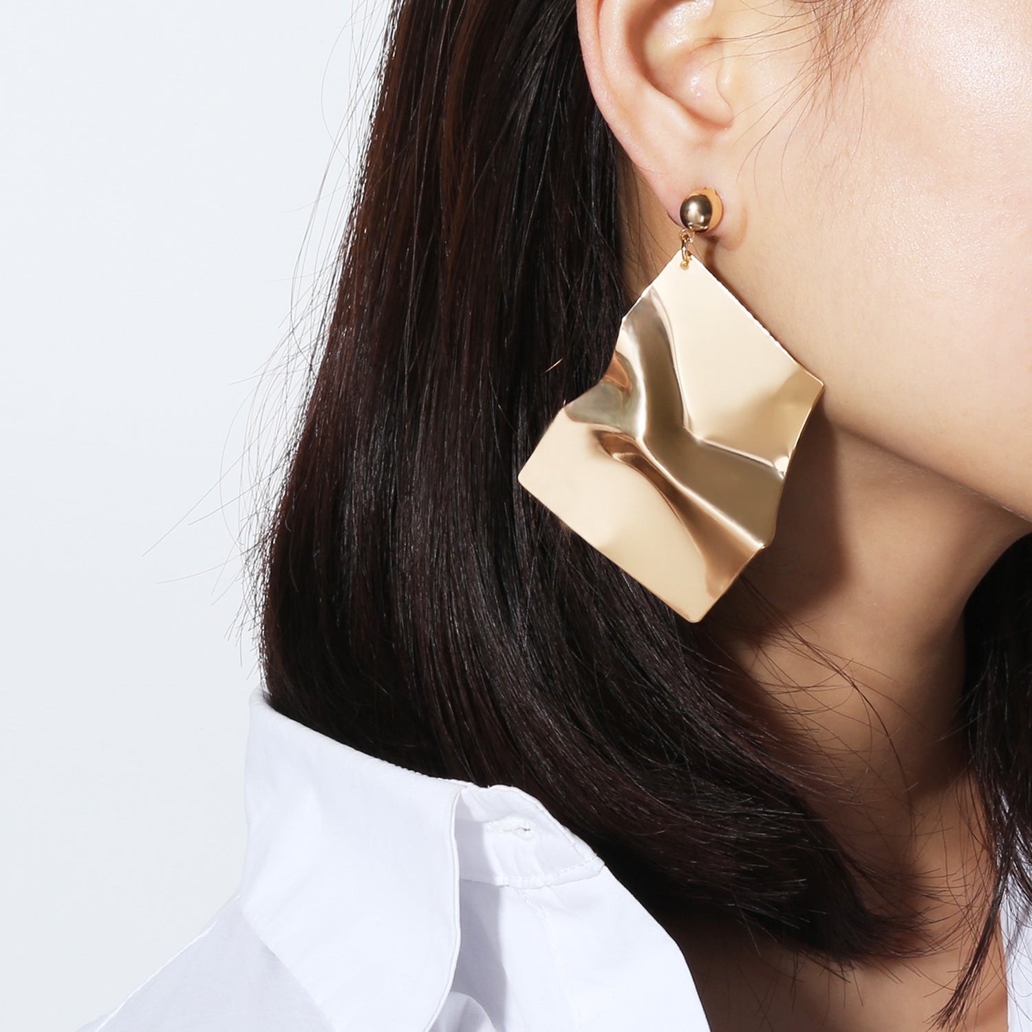 Geometric irregular alloy bright earrings – Stylish Gifts — 1
