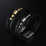 Cowhide Men's Bracelet Hand-Woven Multi-Layer – Jewelry Gift Ideas — 5