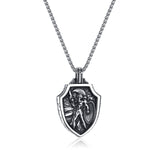 OP Retro Design Warrior Shield Titanium Steel – Jewelry Gift Ideas — 2
