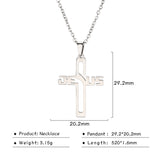 Stainless Steel Cross Pendant Sweater Chain – Jewelry Gift Ideas — 6