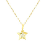 Copper Inlaid Zircon Five Point Star Pendant – Jewelry Gift Ideas — 2