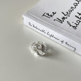S925 Sterling Silver Women's Irregular Simple Ring – Gifts for Her — 6