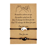 Heart-shaped Sunflower Wax Line Hand-woven Couple – Jewelry Gift Ideas — 5