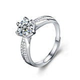 Women's Fashion Sterling Silver Moissanite Ring – Stylish Gifts — 3