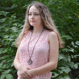 Multi-layer square long necklace – Jewelry Gift Ideas — 6