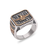 Retro Inlaid Teaching Men's Fashion Retro Ring – Stylish Gifts — 6