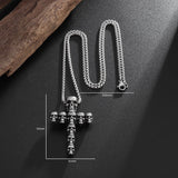 Vintage Skull Cross Pendant Necklace – Jewelry Gift Ideas — 4