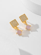 European And American Square Fashion Zircon Earrings – Stylish Gifts — 4