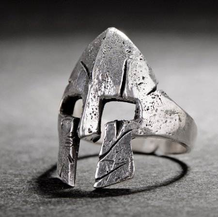 Spartan Hero Helmet Mask Rings – Gift Ideas — 1