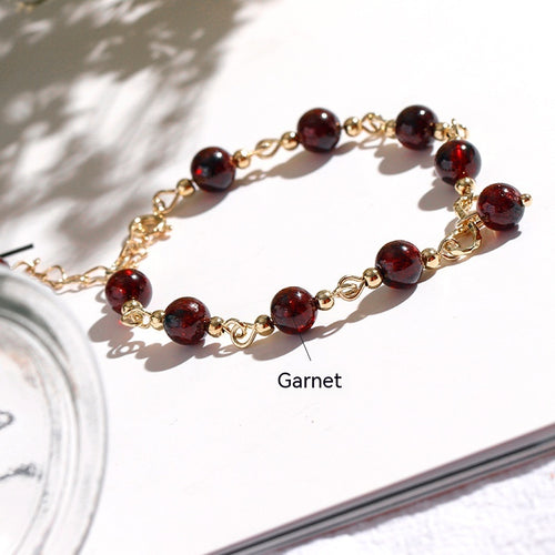 Bardo Wine Red Garnet Bracelet For Women – Jewelry Gift Ideas — 2