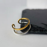 Gold And Silver Color Contrast Patchwork Double-layer – Birthday Gifts — 5