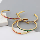 Simple Copper Real Gold Plated Half Circle Zircon – Jewelry Gift Ideas — 7