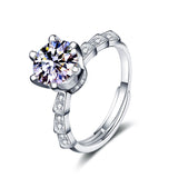 Bamboo Six-Claw Moissanite Snake Bone Personality Ring – Stylish Gifts — 4