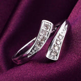 Popular Ornament Adjustable Micro Inlaid Zircon Open Ring – Gift Ideas — 3