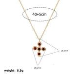 Light Luxury Floral Cross Pendant Delicate Zircon – Jewelry Gift Ideas — 6