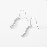 S925 Silver Snake-shaped Diamond Ear Hook Pendant – Jewelry Gift Ideas — 5