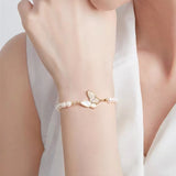 Shell Design Freshwater Pearl Butterfly Bracelet – Jewelry Gift Ideas — 4