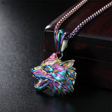 Color Retro Wolf Head Men's Titanium Steel – Jewelry Gift Ideas — 2