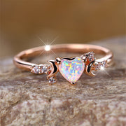 Love Moon Three Claw Ring On Both Sides Simple – Gifts for Couples — 14