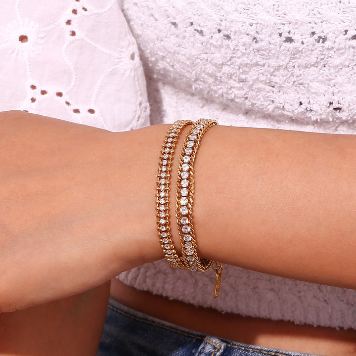 Three-layer Woven Twisted Chain Ball Bracelet – Jewelry Gift Ideas — 1