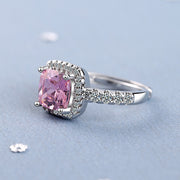 Ring Female Square Zirconium Diamond Wide Surface – Gifts for Her — 2