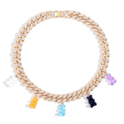 Colorful Clear Zircon Gummy Bears Pendant – Jewelry Gift Ideas — 4