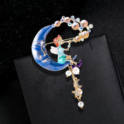 Retro Heavy Industry Moon Brooch – Jewelry Gift Ideas — 4