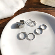 Japanese Korean Style Seven Piece Ring Set – Stylish Gifts — 6