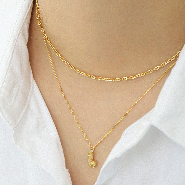 Minimalist Niche Pig Nose Chain Sterling Silver – Jewelry Gift Ideas — 1