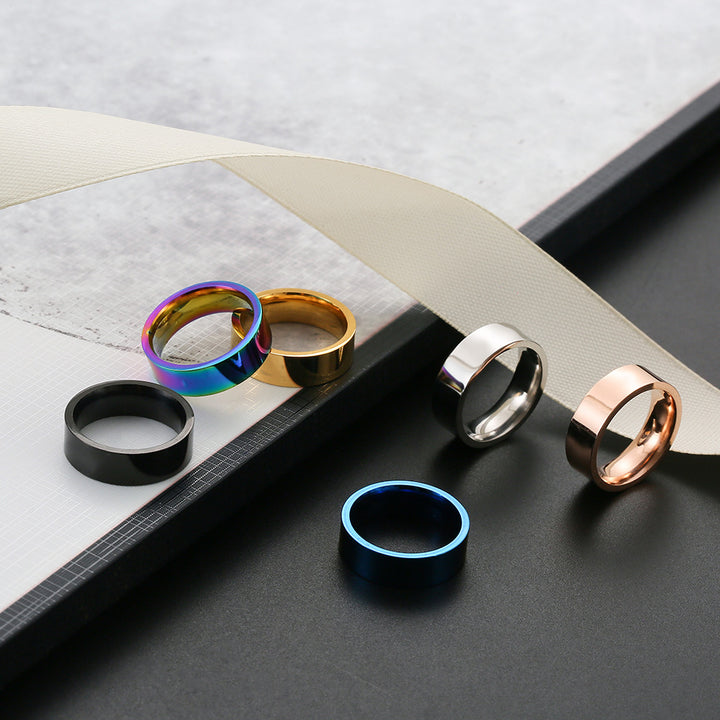 Stainless Steel Ring Male Ring Female Niche Korean – Gifts for Her — 1