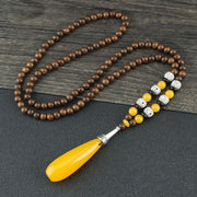 Men's And Women's Ethnic Necklaces Retro Wooden Beads – Gifts for Her — 6