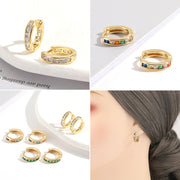 Fashion Copper Plating 18K Gold Earrings Ins Geometric – Stylish Gifts — 1