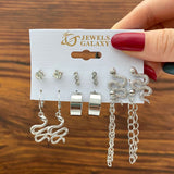 Fashion And Personality 6-pair Studded Earrings – Stylish Gifts — 3