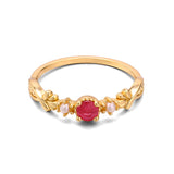 Natural Red Pearl Ring Girl – Gifts for Kids — 5