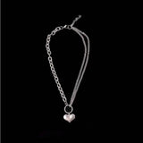Titanium Steel Peach Heart Necklace – Jewelry Gift Ideas — 2