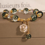 Green Ghost Crystal Bracelet Female Rose Pendant – Jewelry Gift Ideas — 2