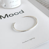 Simple Circle Sterling Silver Bangles – Small Gift Ideas — 3
