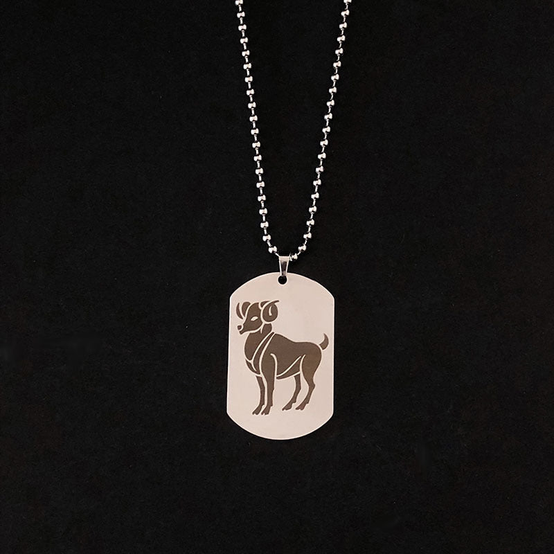 Twelve Zodiac Silver Pendant Necklace – Jewelry Gift Ideas — 1