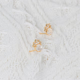Women's Natural White Crystal Earrings – Gifts for Her — 1