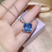Aquamarine Topaz Pendant Yellow Diamond Suit – Jewelry Gift Ideas — 2