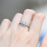 Rhombus Turquoise Natural Opal Opal Ring 925 – Unique Gift Ideas — 2