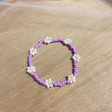 Small Flower Stretch Braided Ring Bead Bracelet – Jewelry Gift Ideas — 13