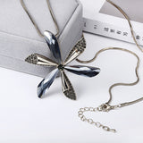 Flower Long Crystal Pendant Sweater Chain – Jewelry Gift Ideas — 3
