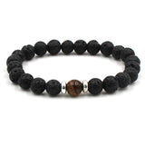 Volcanic Stone Bracelet Chakra Yoga 8mm – Jewelry Gift Ideas — 8