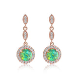 Trendy Rose Gold White Gold Multicolor Round Opal – Practical Gifts — 9