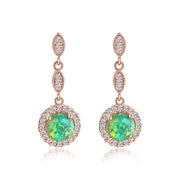 Trendy Rose Gold White Gold Multicolor Round Opal – Practical Gifts — 9