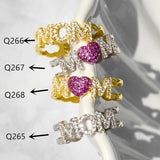 Letter Heart Shape Mother's Day Opening Adjustable – Gifts for Her — 7