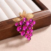 Retro Style Colorful Purple Grape Shape Brooch – Stylish Gifts — 13