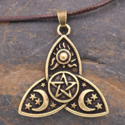 Triple Moon Goddess Alloy Pendant Necklace – Jewelry Gift Ideas — 2