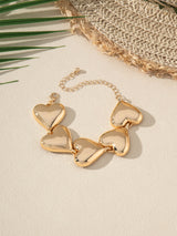 Exaggerated Glossy Metal Heart Bracelet – Jewelry Gift Ideas — 8